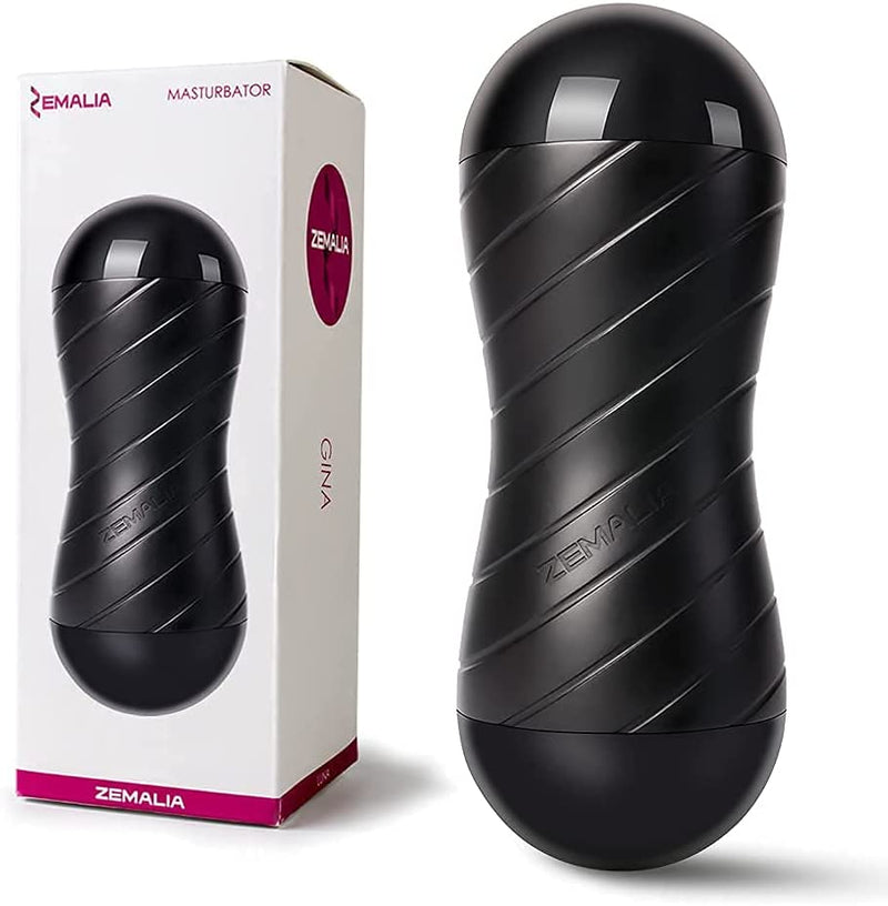 ZEMALIA 2 in 1 Masturbator Cup masturbieren für männer, Taschenmuschi Erotik sexspielzeug mann, Penis Stimulator Manuelle Cup-Masturbatoren FNSKU: X001HG3BCN