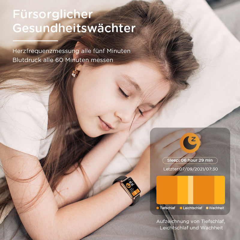 KUUFER 1.57 Zoll Damen und Herren Smartwatch für iOS und Android