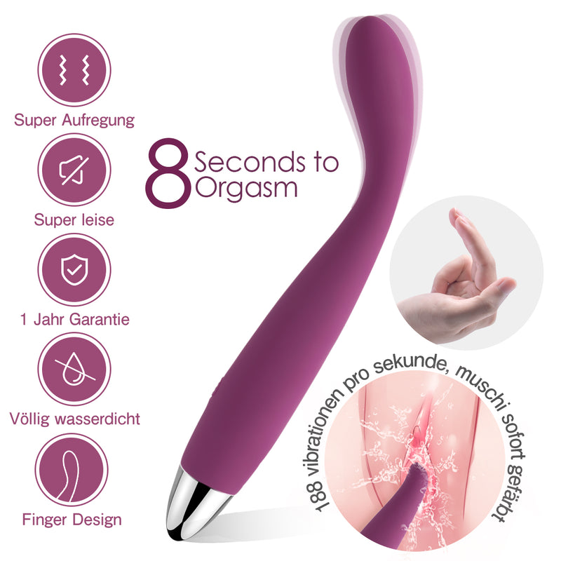 SVAKOM Vibratoren für sie,Vibrator 8 Sekunden zum Orgasmus,Sexspielzeug für Jungfrauen und Paare mit Stoßfunktion,Klitoris und G-Punkt Stimulator,Vollsilikon