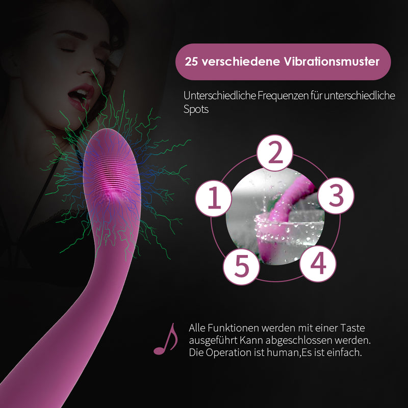 SVAKOM Vibratoren für sie,Vibrator 8 Sekunden zum Orgasmus,Sexspielzeug für Jungfrauen und Paare mit Stoßfunktion,Klitoris und G-Punkt Stimulator,Vollsilikon