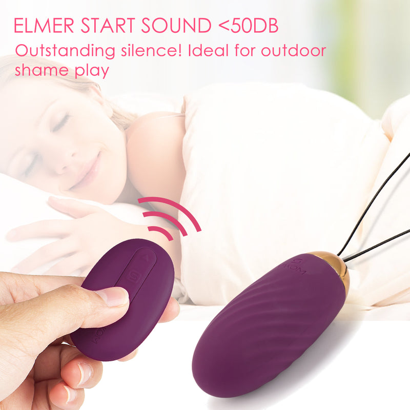 Deluxe Liebeskugeln Vibrationsei Bullet Vibratoren für Sie Klitoris G-Punkt SVAKOM ELMER Vibrator mit 26 Vibrationsmodi, Vibro-Ei mit Kabellose Fernbedienung, Vibrationseier Erotik Sexspielzeug für Paare Frauen