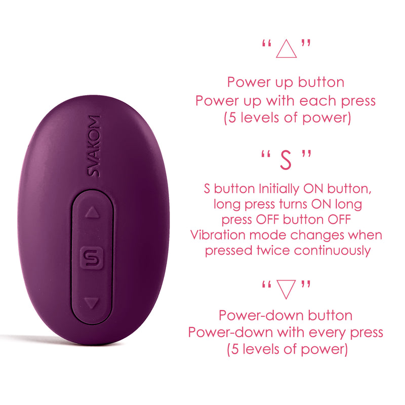 Deluxe Liebeskugeln Vibrationsei Bullet Vibratoren für Sie Klitoris G-Punkt SVAKOM ELMER Vibrator mit 26 Vibrationsmodi, Vibro-Ei mit Kabellose Fernbedienung, Vibrationseier Erotik Sexspielzeug für Paare Frauen