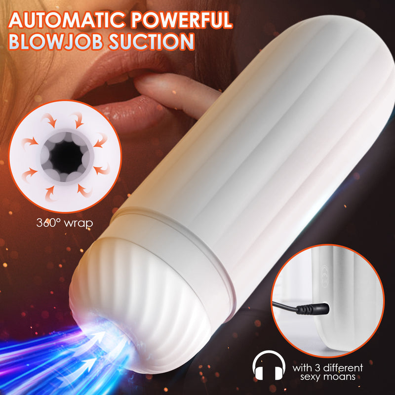 SVAKOM Elektrischer Masturbatoren-Cup Mit 10 Vibrator 3 Saugen Masturbator Taschenmuschi Penis Massage Masturbieren Mann Erotik Sexspielzeug für Männer,Wiederverwendbare Masturbationshilfe