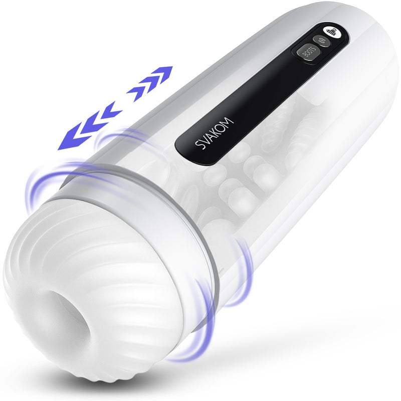 SVAKOM Mastubrator elektrisch Männer 10 Rotierenden +Teleskopfunktion,automatische Masturbatoren cup Maschine zur Penis vibratoren,Taschenmuschi Sex Spielzeug Masturbator